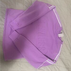 No Boundaries Girls Purple Sweatshirt Flawless Logo XS